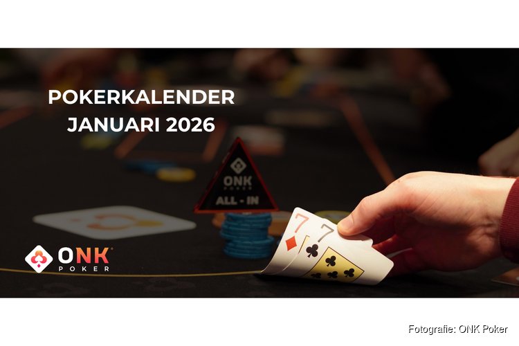 Pokerkalender van de maand januari bij ONK Poker